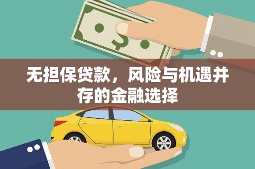周口无担保贷款，风险与机遇并存的金融选择