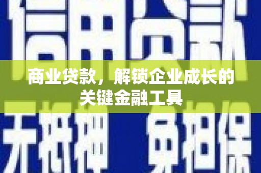 周口商业贷款，解锁企业成长的关键金融工具
