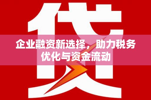 周口企业融资新选择，助力税务优化与资金流动