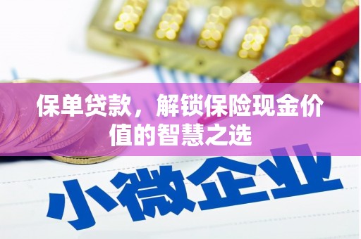 周口保单贷款，解锁保险现金价值的智慧之选