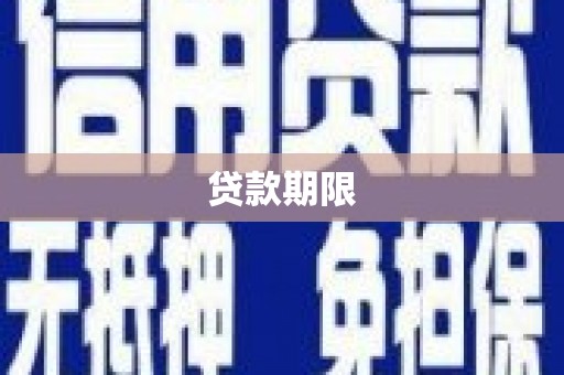 周口贷款期限