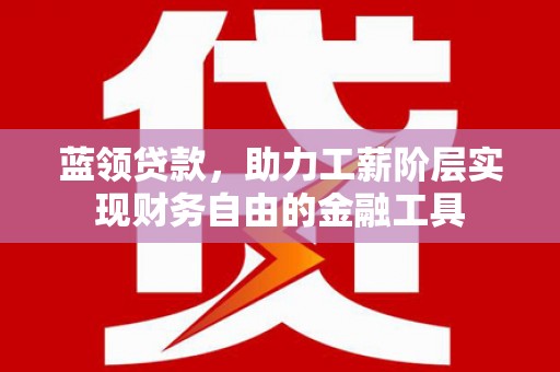 周口蓝领贷款，助力工薪阶层实现财务自由的金融工具