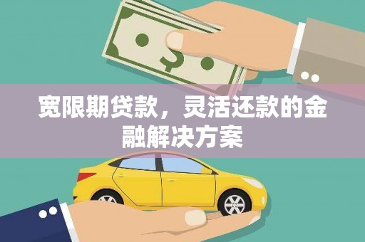 周口宽限期贷款，灵活还款的金融解决方案