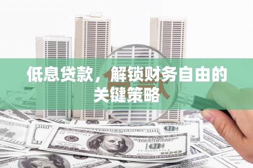 周口低息贷款，解锁财务自由的关键策略
