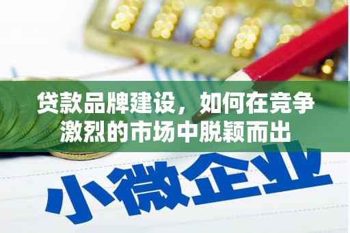 周口贷款品牌建设，如何在竞争激烈的市场中脱颖而出