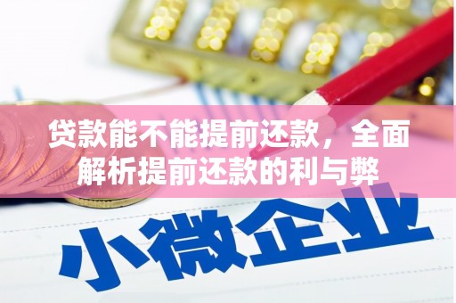 周口贷款能不能提前还款，全面解析提前还款的利与弊