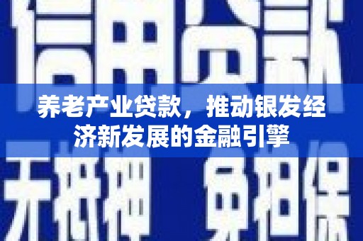 周口养老产业贷款，推动银发经济新发展的金融引擎