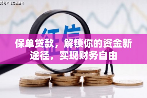 周口保单贷款，解锁你的资金新途径，实现财务自由