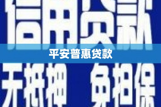 周口平安普惠贷款