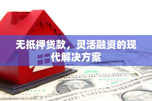 周口无抵押贷款，灵活融资的现代解决方案