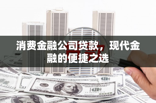 周口消费金融公司贷款，现代金融的便捷之选