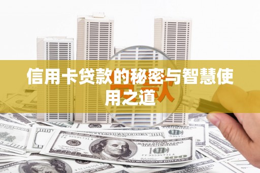 周口信用卡贷款的秘密与智慧使用之道
