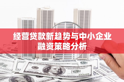 周口经营贷款新趋势与中小企业融资策略分析